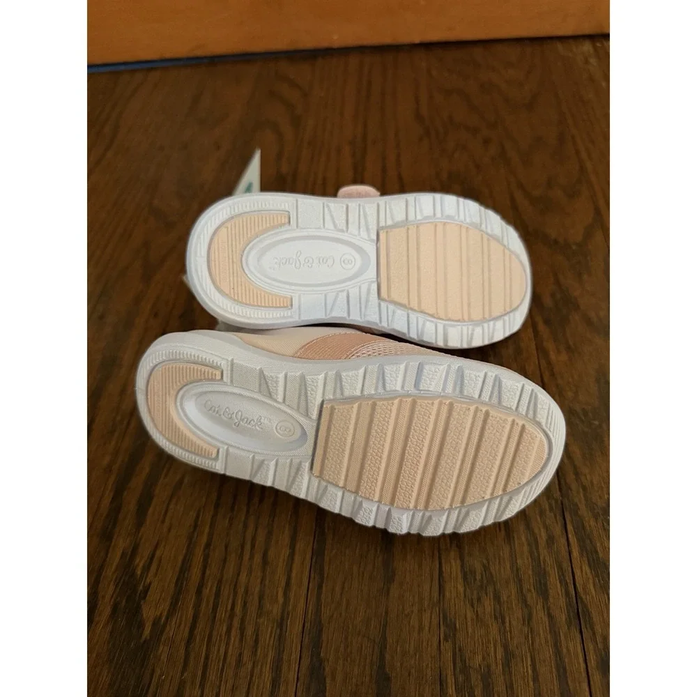 Cat & Jack Unisex Toddler Light Pink Slip-On Water Shoes Size 8 NWOB Mesh Top